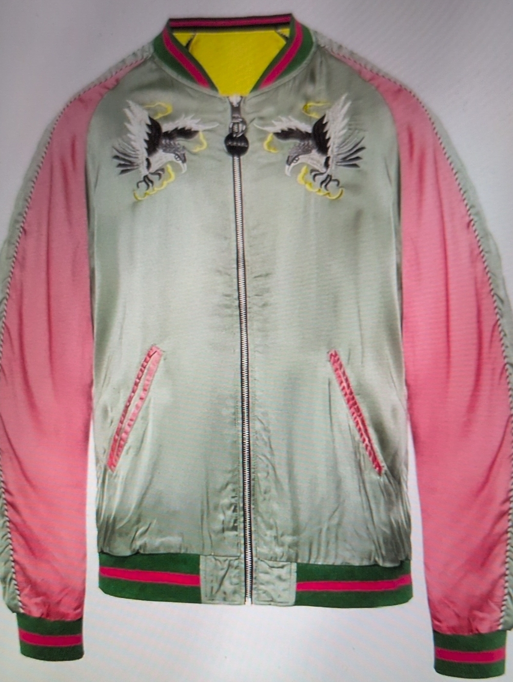 Diesel Franke A Satin Sukajan Style Bomber Jacket Unisex Reversible